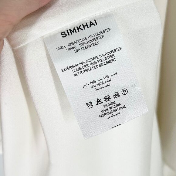 NWOT Jonathan Simkhai Laurette Cape Maxi Dress Size 6 - Picture 9 of 13